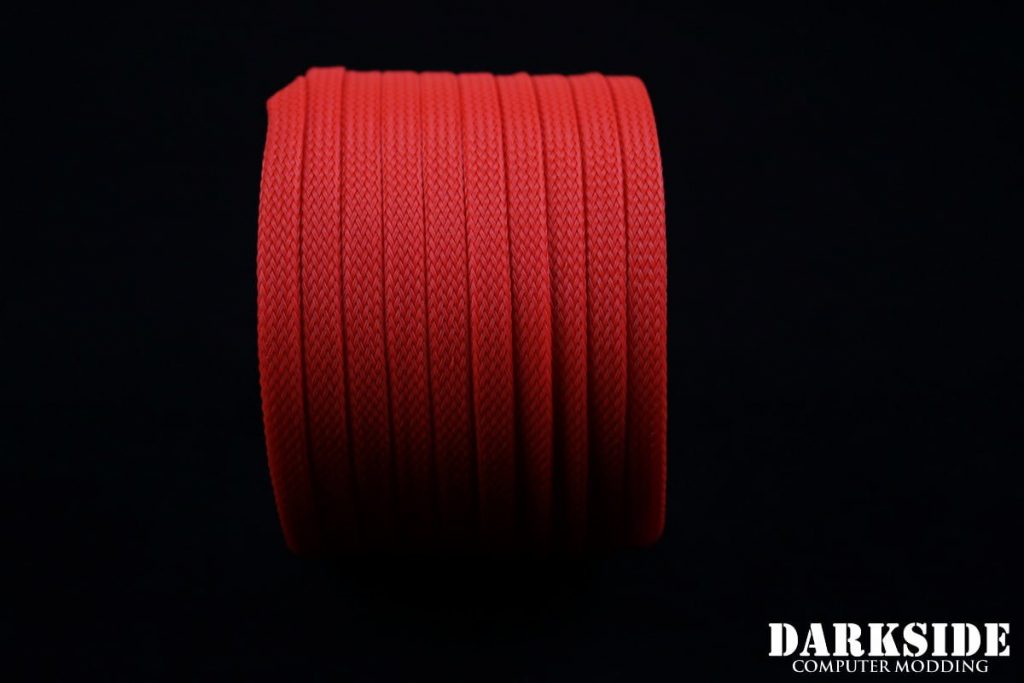 1/4" ( 6mm ) DarkSide High Density Cable Sleeving - Coral (UV)-2