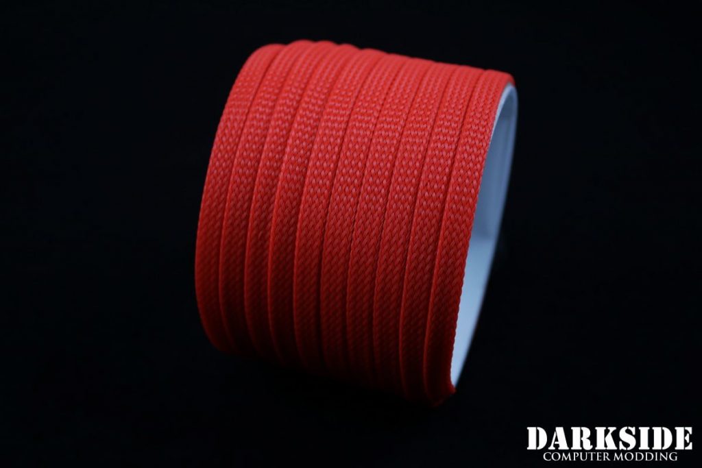1/4" ( 6mm ) DarkSide High Density Cable Sleeving - Coral (UV)-3