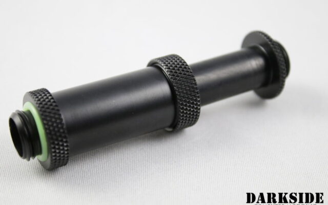 Dual G1/4" Adjustable Length Fitting (41-69mm) - Black