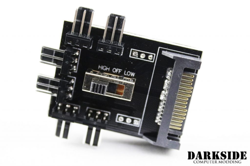 6-Way Fan Power Distribution Hub SATA to 3-pin with Switch