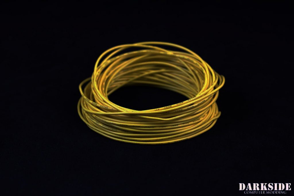 18AWG FT1 Wire - Yellow (PSU)