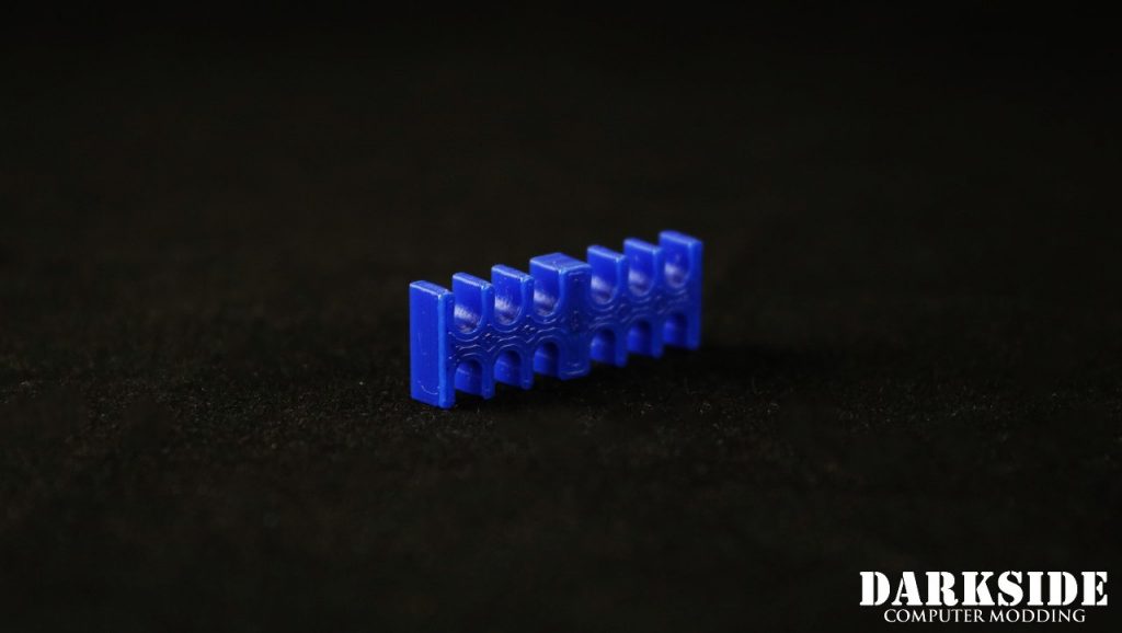 12-pin Cable Management Holder Comb - Dark Blue