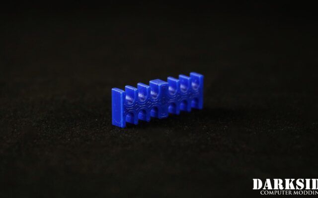 12-pin Cable Management Holder Comb - Dark Blue