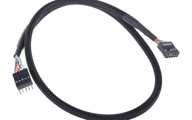 Phobya HD Audio extension cable femaile/male 60cm - black