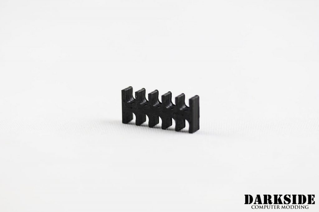 10-pin Cable Management Holder Comb - Black - Image 2