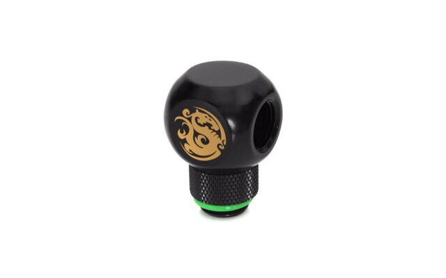 3-way Splitter, Rotary T Block Crossconnect Adapter -  Matte Black