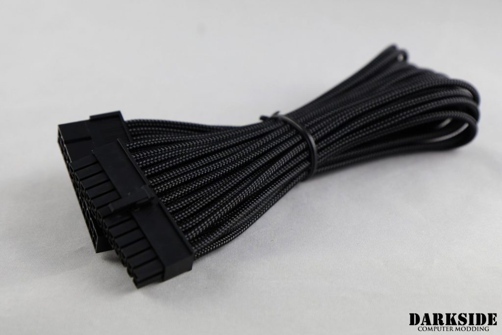12' (30cm) Female-Female Pre-Sleeved ATX and  PCI-E Wire - Dark Blue - Image 5