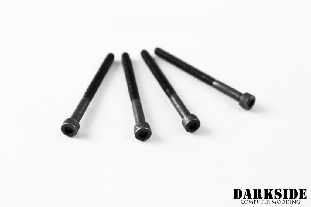 Radiator 6-32 Thumb Screw Set ( 4x 27mm and 4x 5mm) - Black - Image 2