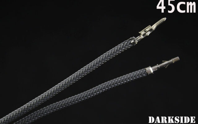 17.5 (45cm) Male-Female Pre-Sleeved ATX and  PCI-E Wire - Gun Metal