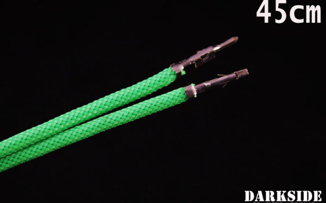 17.5' (45cm) Male-Female Pre-Sleeved ATX and  PCI-E Wire - Green
