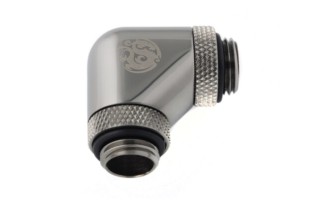 90-Degree With Dual Rotary G1/4" Extender - Black Sparkle