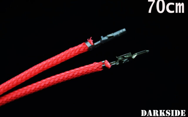 27.5' (70cm) Female-Female Pre-Sleeved ATX and  PCI-E Wire - Coral UV