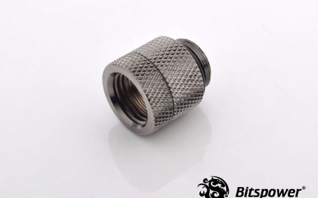 16mm Rotary Anti-Twist Spacer Adapter Male/Female - Black Sparkle