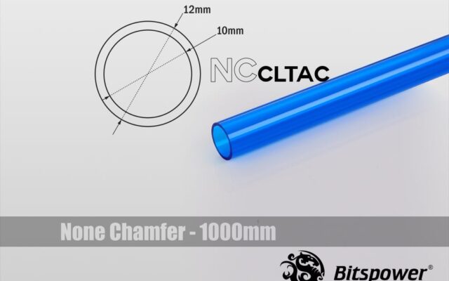 Crystal Link (Acrylic) Tube 12mm OD - 1m length - Blue  (won't ship outside Canada)