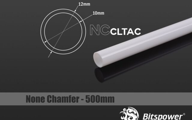Crystal Link (Acrylic) Tube 12mm OD - 1m length - White  (won't ship outside Canada)