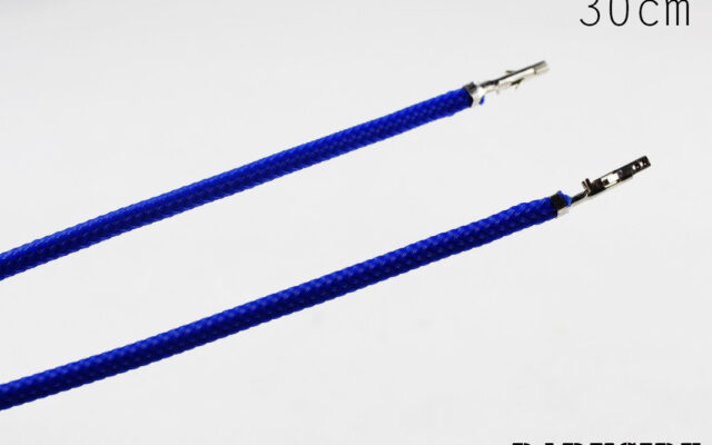 12' (30cm) Female-Female Pre-Sleeved ATX and  PCI-E Wire - Dark Blue