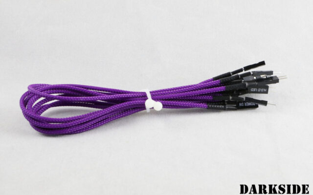 DARKSIDE Front Panel I/O connection kit - Purple