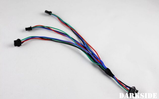 DarkSide 12v RGB LED 3-way splitter cable (not sleeved)