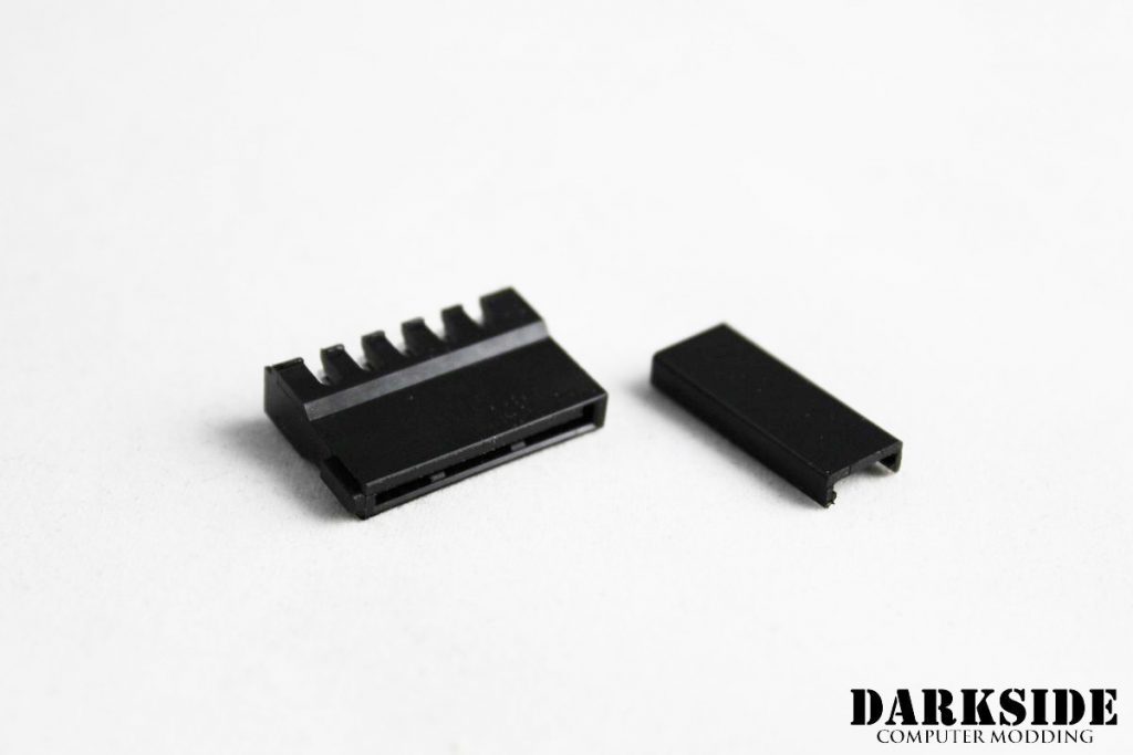 SATA Push-in Connector -  Pass-Thru 180° - Black