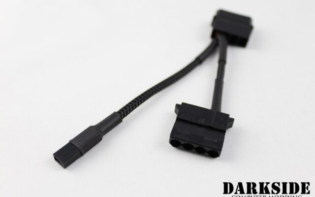 Type 7s - DarkSide Connect to 4-PIN MOLEX with pass-through - 4" (10cm)
