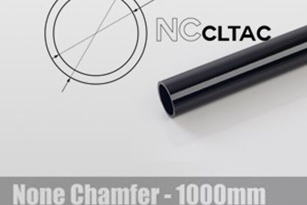 Crystal Link (Acrylic) Tube 12mm OD - 1m length - Black  (won't ship outside Canada)