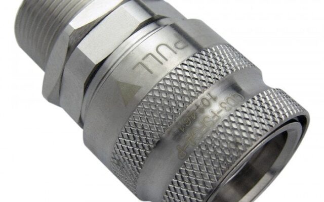 QD3 Female Quick Disconnect No-Spill Coupling, Panel-Trough,  Female Threaded G 1/4 BSPP