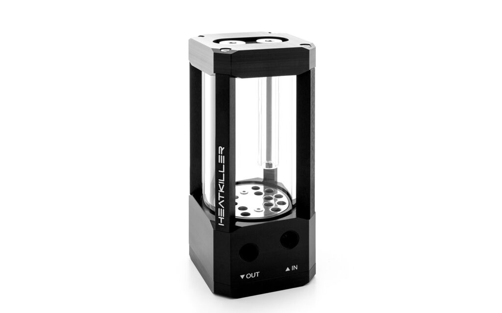 HEATKILLER Tube 100 DDC – Multi-Port Glass Reservoir with DDC Pump Mount