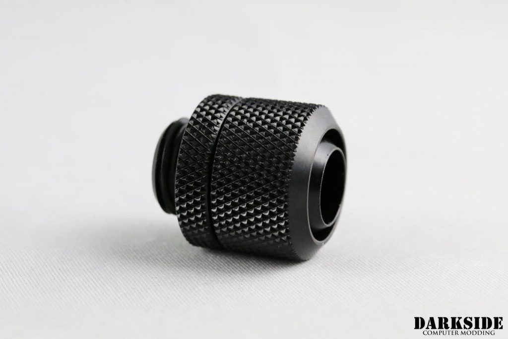 DarkSide 3/8"ID - 1/2"OD (10/13mm) Straight Compression Fitting - Black - Image 3