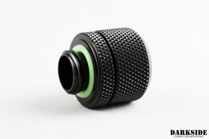 DarkSide 3/8"ID - 1/2"OD Straight Compression Fitting - Black