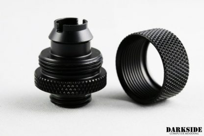 DarkSide 3/8"ID - 1/2"OD Straight Compression Fitting - Black
