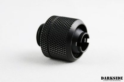 DarkSide 3/8"ID - 1/2"OD Straight Compression Fitting - Black