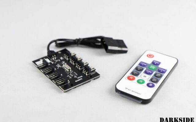 Digital RGB 8-way Controller with Remote Control (5V LEDs only)