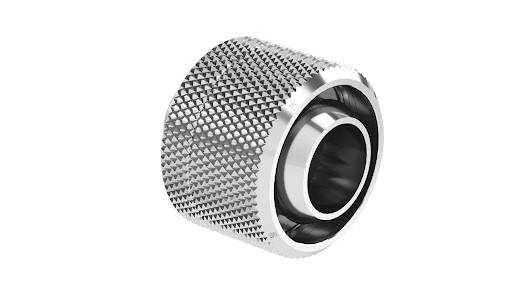DarkSide 1/2″ID – 3/4″OD Straight Compression Fitting – Chrome