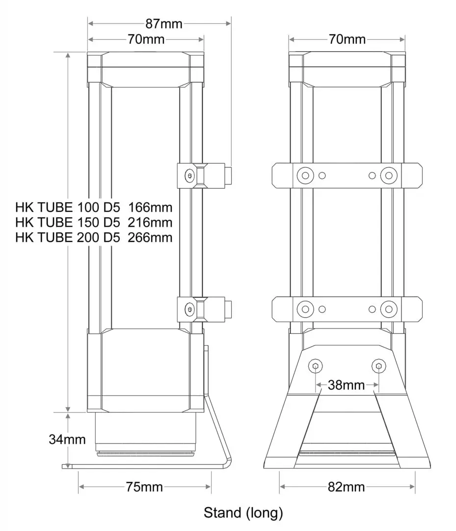 HEATKILLER® Tube 150 D5 (Glass Reservoir with D5 Pump Mount HEATKILLER® Tube 150 D5 (Glass Reservoir with D5 Pump Mount