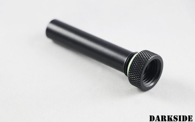Reservoir Flow Diversion Fitting with spacer - Long - Black