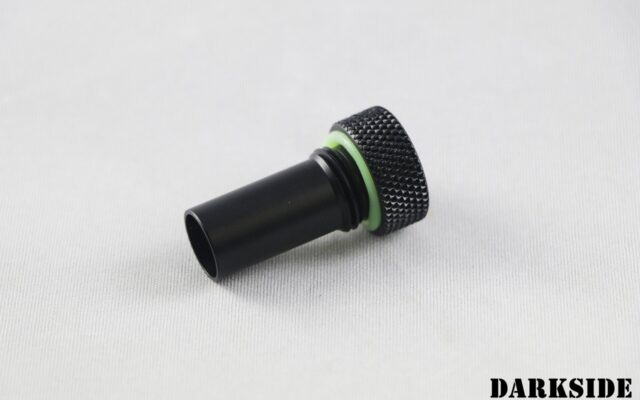 Reservoir Flow Diversion Fitting with spacer - Short - Black
