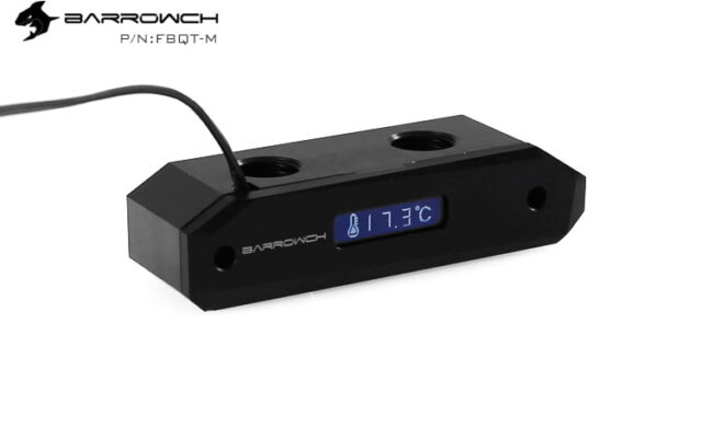 Barrowch Temperature Display Terminal Connector for Barrow GPU blocks - Black