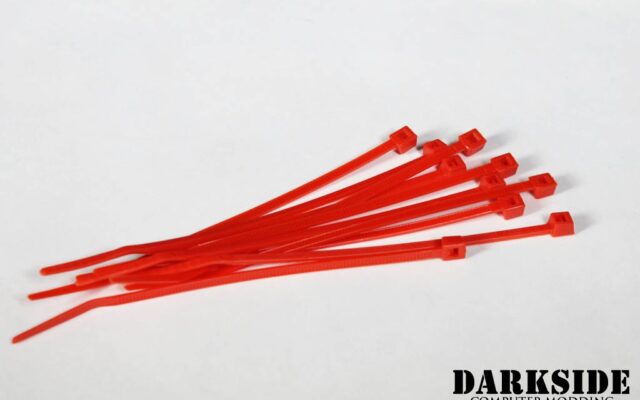 100mm Zip Tie - Red (Pack of 10)