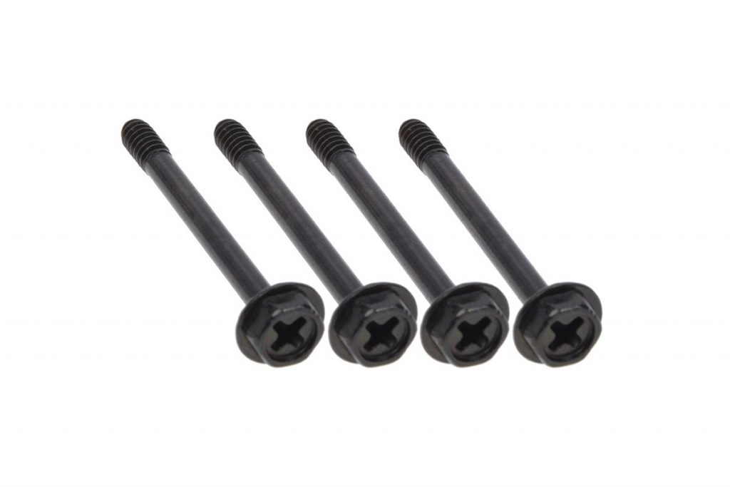 35mm 6-32 Screws - Black (Pack of 4)