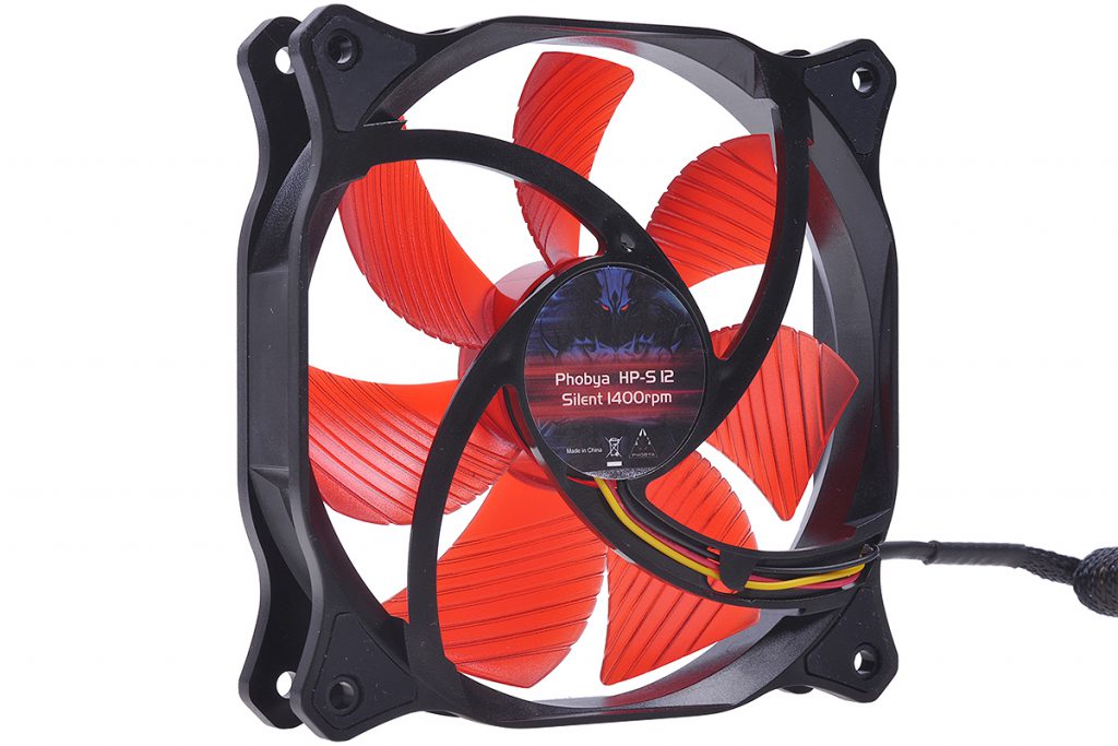 Phobya Red HP-S 12 Silent 1400rpm Fan ( 120x120x25mm )