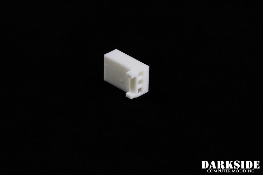 3-Pin Female Fan Connector - White