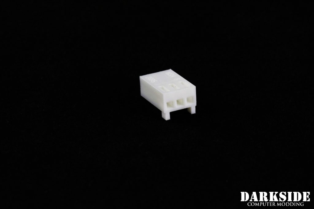 3-Pin Female Fan Connector - White - Image 2