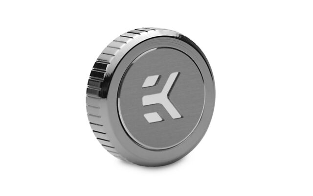 EK-Quantum Torque Plug w/Badge - Black Nickel