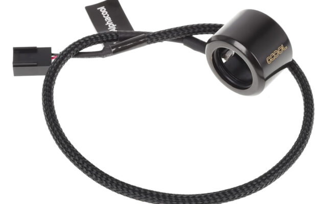 Alphacool Aurora HardTube LED ring 16mm deep black - blue