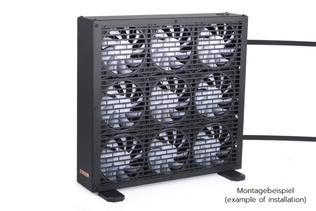 Alphacool NexXxoS Nova XT45 1080 mm fan housing - Black - Image 4