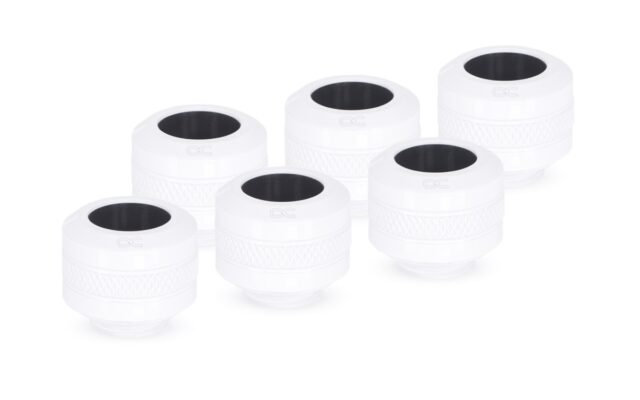 Alphacool Eiszapfen PRO 13mm HardTube fitting G1/4 - White sixpack