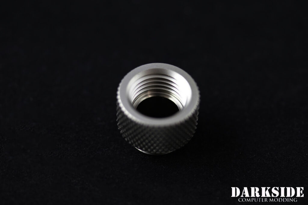 10mm Spacer Adapter – Male-Female G1/4 – Satin Nickel - Image 3