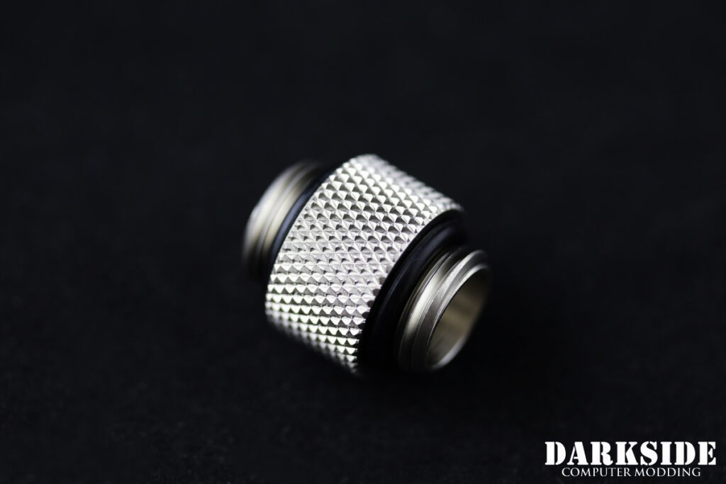 10mm Spacer Adapter – Male-Male G1/4 – Satin Nickel