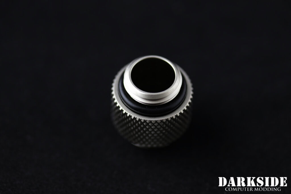 10mm Spacer Adapter – Male-Male G1/4 – Satin Nickel - Image 3