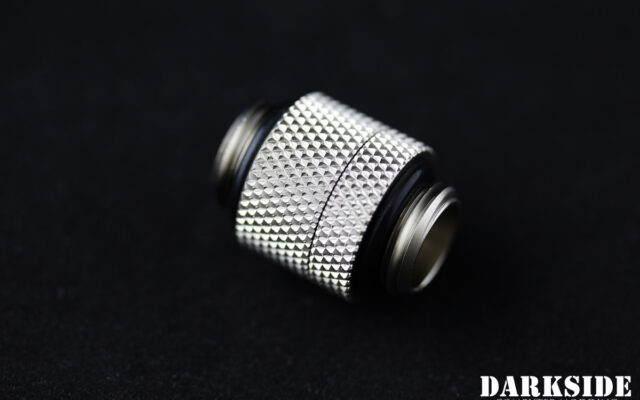 14 mm Rotary Spacer Adapter – Male-Male G1/4 – Satin Nickel